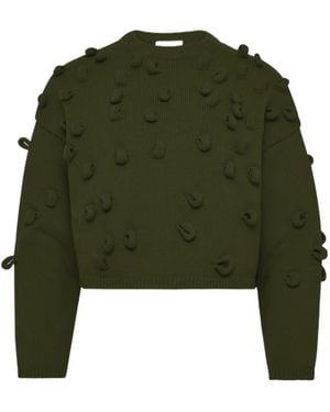 JW Anderson Jw Anderson Cropped Loop Jumper - Green