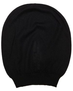 Rick Owens Oval-Shape Beanie Hat - Black