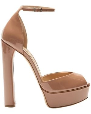 Casadei Flora Platform Sandal - White