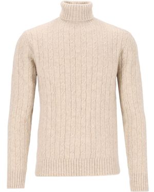 Eleventy Long-Sleeved Roll-Neck Sweater - Natural