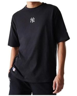 KTZ New York Yankees Mlb League Essential Oversized T-Shirt - Black