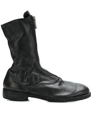 Guidi 310 Front Zipper Boots - Black