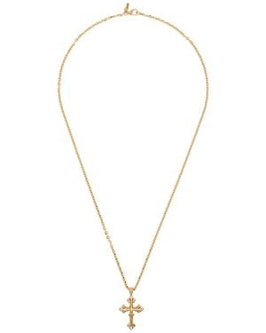 Emanuele Bicocchi Small Avelli Cross Necklace - White