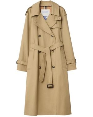 Burberry Double-Breasted Trench Coat - Natural