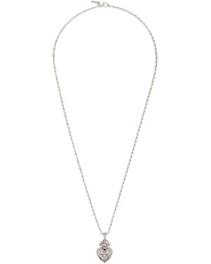 Emanuele Bicocchi Sacred Heart Necklace - White