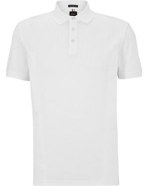 BOSS Sleeve Polo Shirt - White