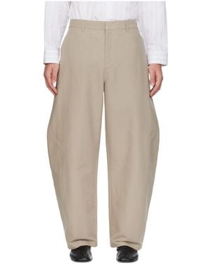 Amomento Curved Long Trousers - Natural