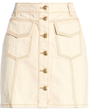 FARM Rio Button-Down Skirt - Natural