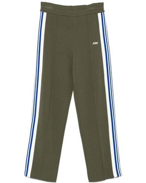 Autry Side-Striped Knitted Track Trousers - Green