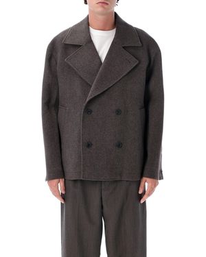mfpen Double-Breasted Peacoat - Grey