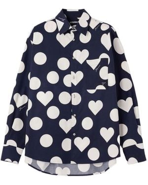 Jacquemus The Camargue Polka-Dot Shirt - Blue