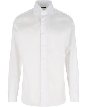 Barba Napoli Barba Classic Regular-Fit Shirt - White