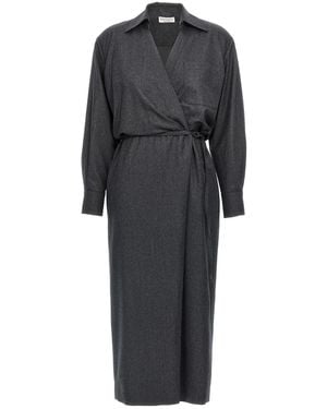 Brunello Cucinelli Wallet Chemisier Dress - Black