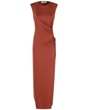 Essentiel Antwerp Joye Draped Jersey Dress - Red