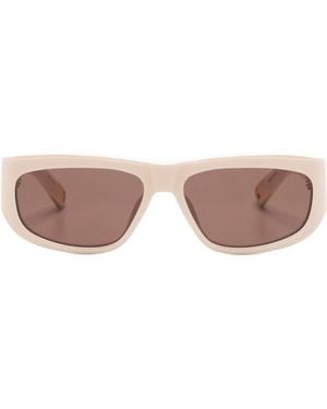 Jacquemus Rectangle-Frame Sunglasses - Pink