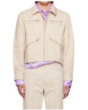 Edward Cuming Collared Casual Jacket - Natural