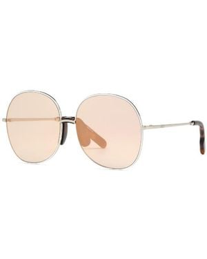 KENZO Geometric Frame Sunglasses - Pink