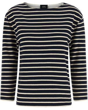 A.P.C. Striped Jumper - Black