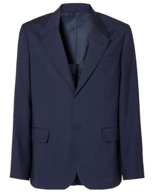 Fendi Single Breasted Tailored Blazer - Blue