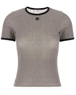 Courreges Short-Sleeved T-Shirt - Gray