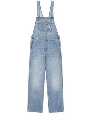 Carhartt W Bib Denim Jumpsuits - Blue