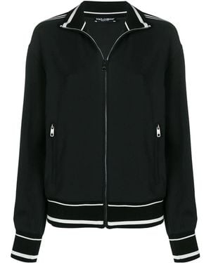 Dolce & Gabbana Striped Track Jacket - Black