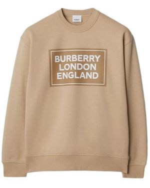Burberry Logo Long-Sleeved Jumper - Natural