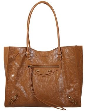 Balenciaga Le City Medium Tote Bag - Brown