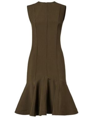 Fendi Flounce Panelled Maxi Dress - Green
