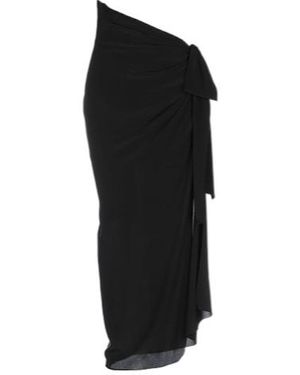 Saint Laurent Simple Pleated Skirt - Black