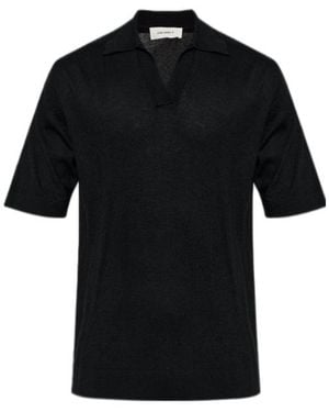 Lisa Yang Peter Knitted Polo Shirt - Black