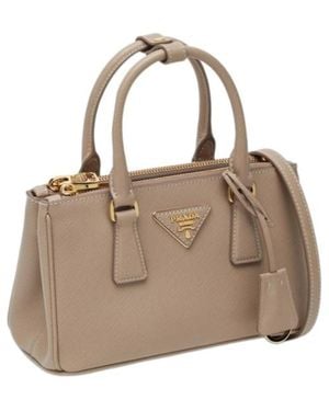 Prada Galleria Shoulder Bag - Natural
