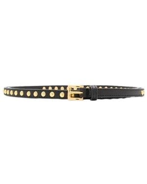Prada Stud Detail Belt - White