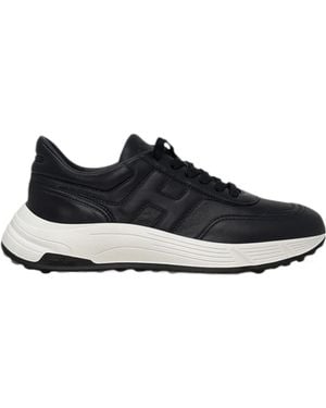 Hogan Lace-Up Low-Top Casual Shoes - Black