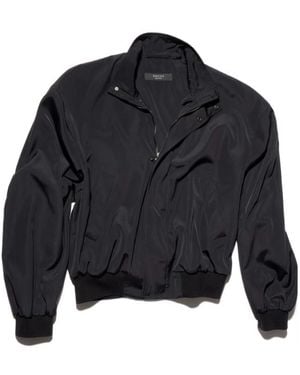 Gucci High Neck Zip Blouson Jacket - Blue