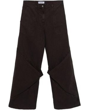 The Attico The Long Trousers - Black