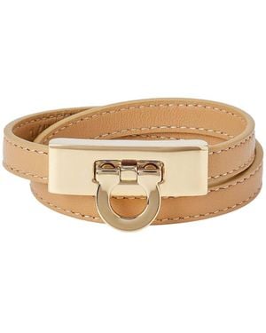 Ferragamo Gancini Double Twist Bracelet - Natural