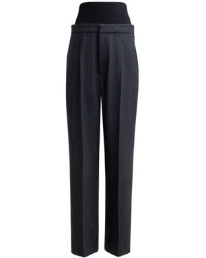 Alaïa Wool Casual Pants - Blue
