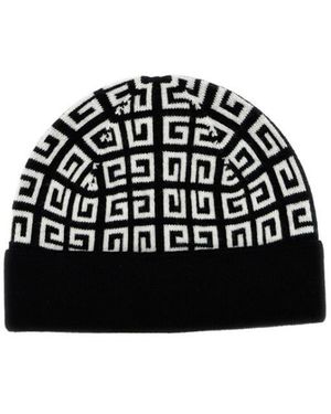 Givenchy Logo Woollen Cap - Black
