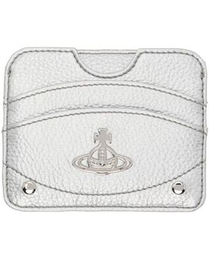 Vivienne Westwood Half Moon Card Holder - White