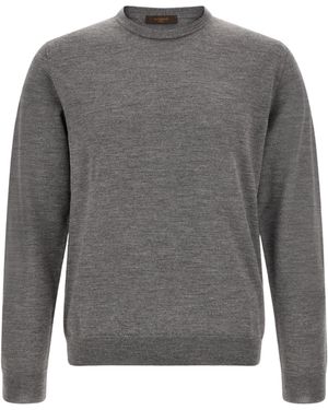 Zanone Crew-Neck Jumper - Grey