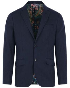 Etro Single-Breasted Tailored Blazer - Blue