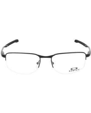 Oakley Addams 0.5 Rectangle-Frame Glasses - Metallic