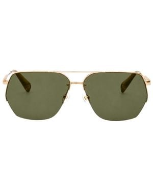 Jacquemus Geometric-Frame Sunglasses - Green