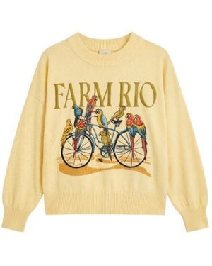 FARM Rio Bicycle Graphic Sweater - Metallic