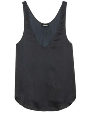 Zadig & Voltaire Tarys Satin Top - Black