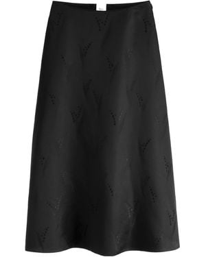Dior Mid-Length Flared Skirt - Black