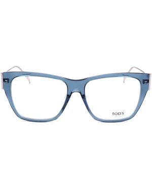 Tod's Geometrically Framed Flat Mirror - Blue