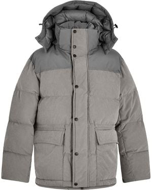 BOSS Casual Hooded Down Jacket - Gray