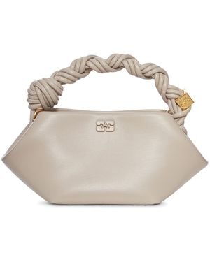 Ganni Bou Mini Braided Handbag - Metallic